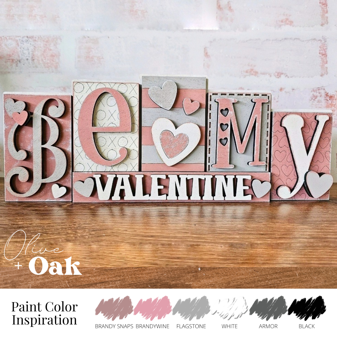 DIY Be My Valentine Shelf Sitter
