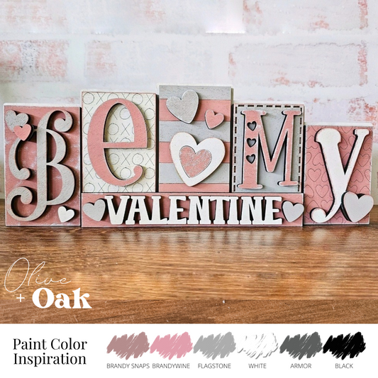 DIY Be My Valentine Shelf Sitter