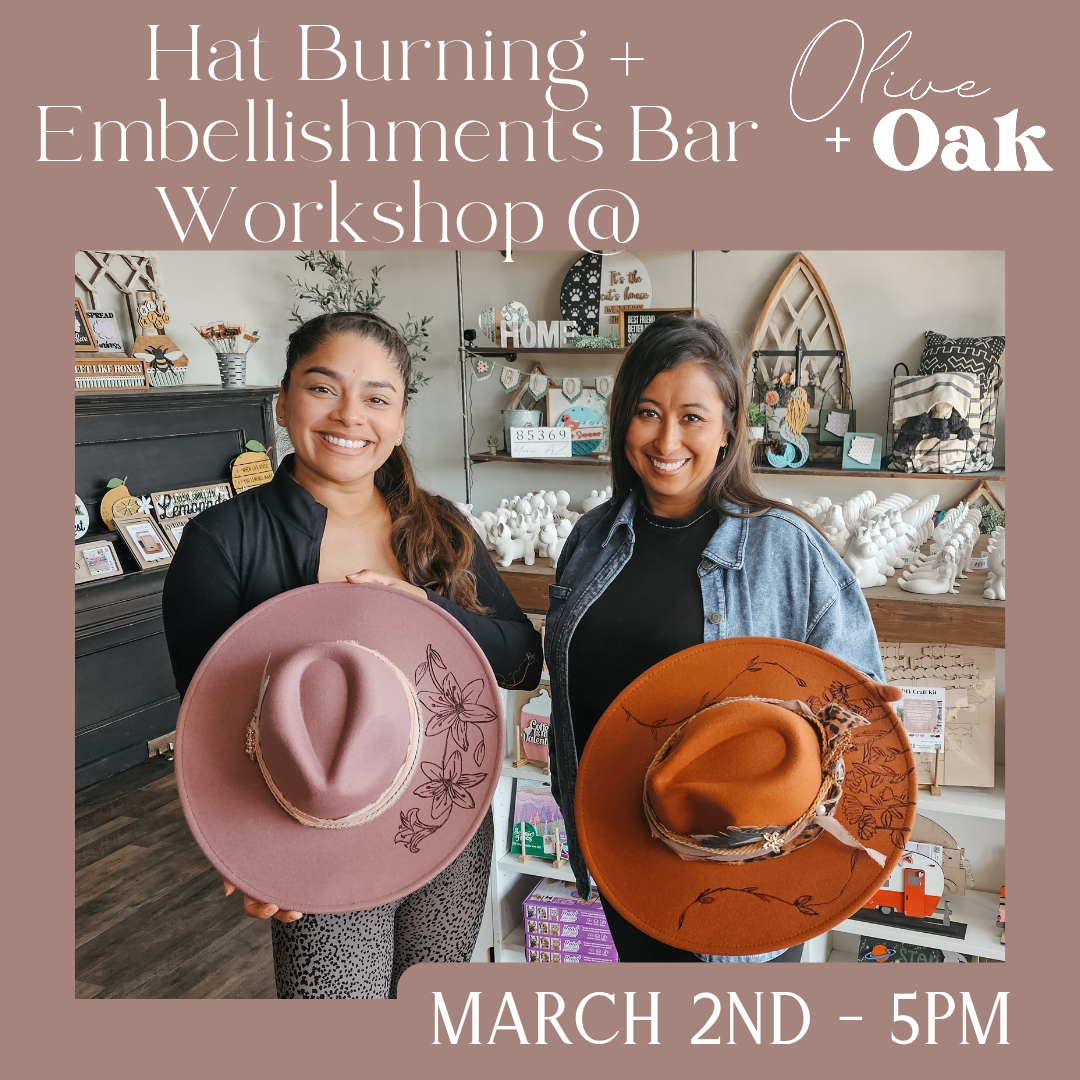 Hat Burning DIY Workshop - March 2 @ 5pm