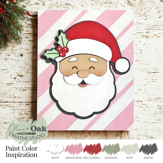 DIY Jolly Santa Mini Sign *Insert ONLY*