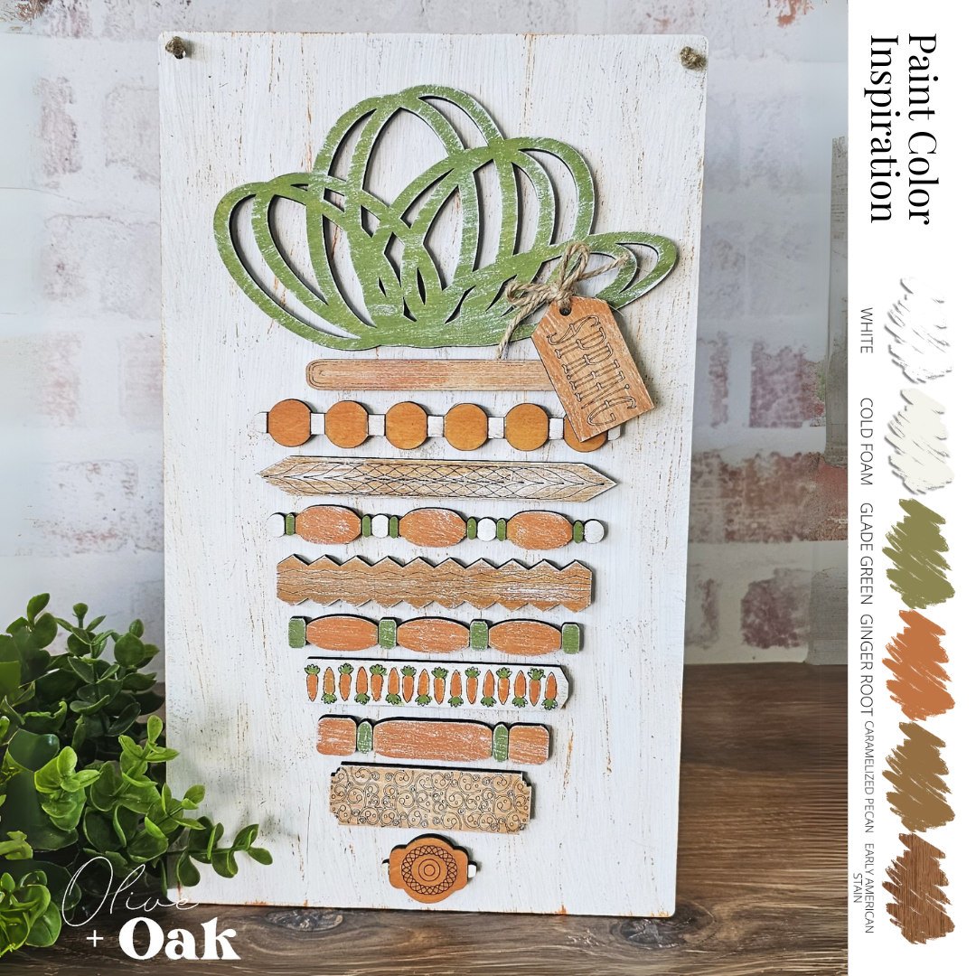 DIY Spindle Carrot Sign
