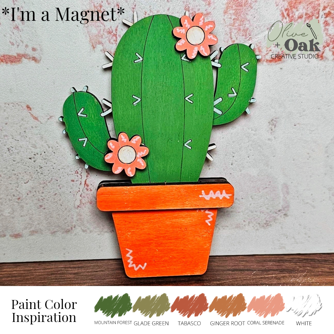 DIY Magnet Kit - Cactus w/ Arms