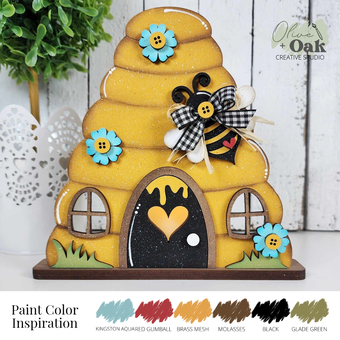 DIY Bee Hive Shelf Sitter
