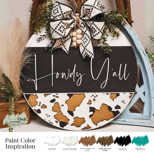 DIY Howdy Y'all Door Hanger