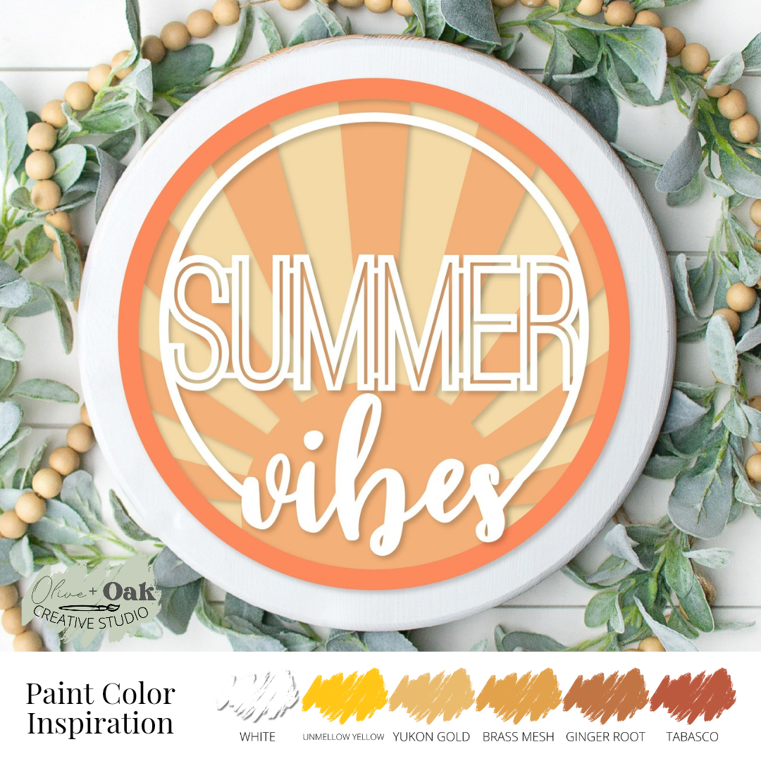 DIY Summer Vibes Door Hanger