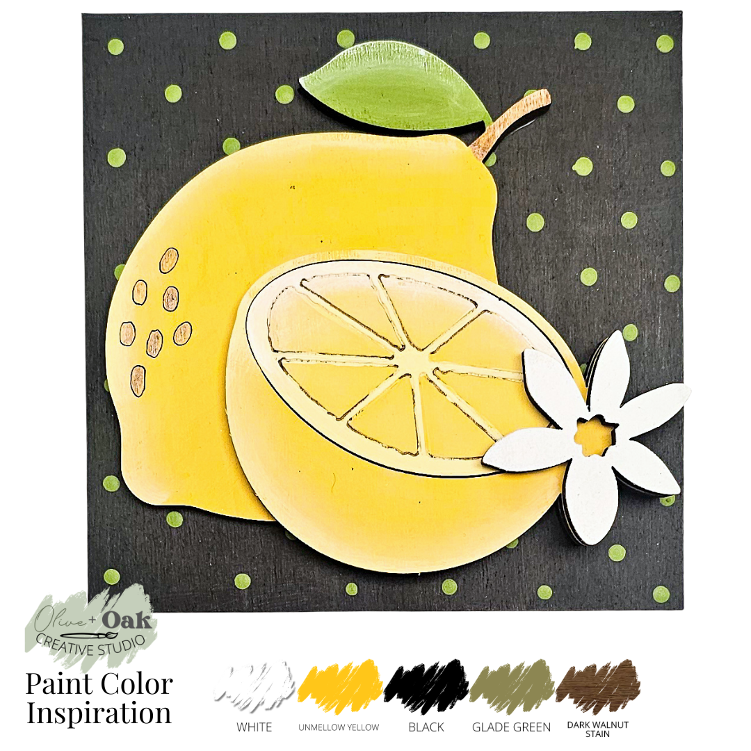 DIY Mini Lemon Square Tiles *Inserts ONLY*