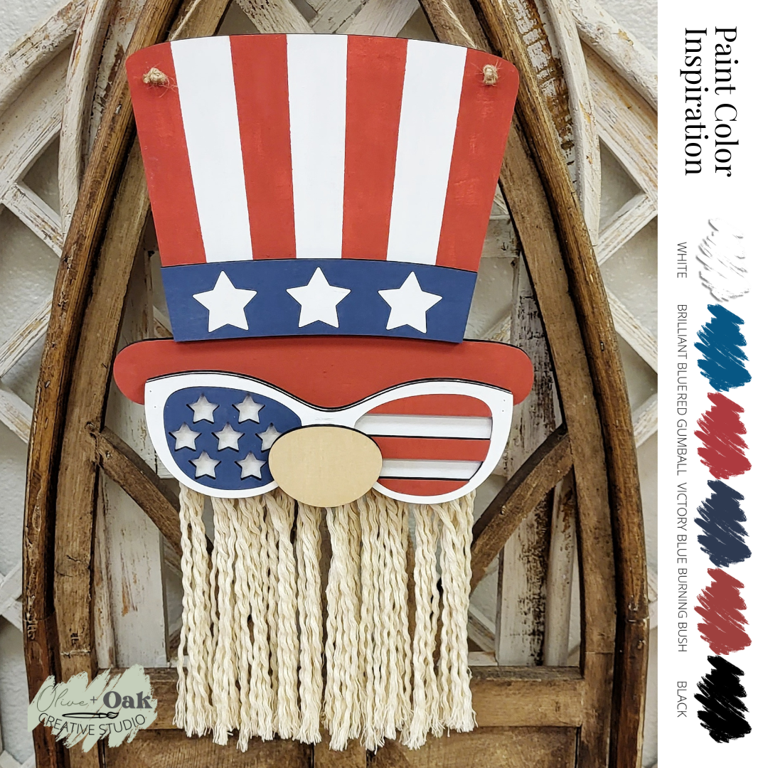 DIY Uncle Sam Macrame Hanger