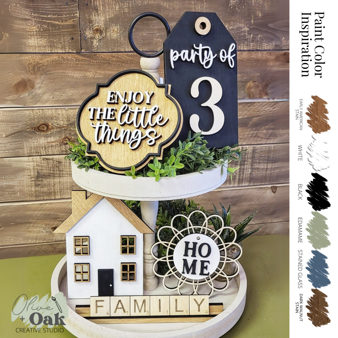 DIY Family Tier Tray Set