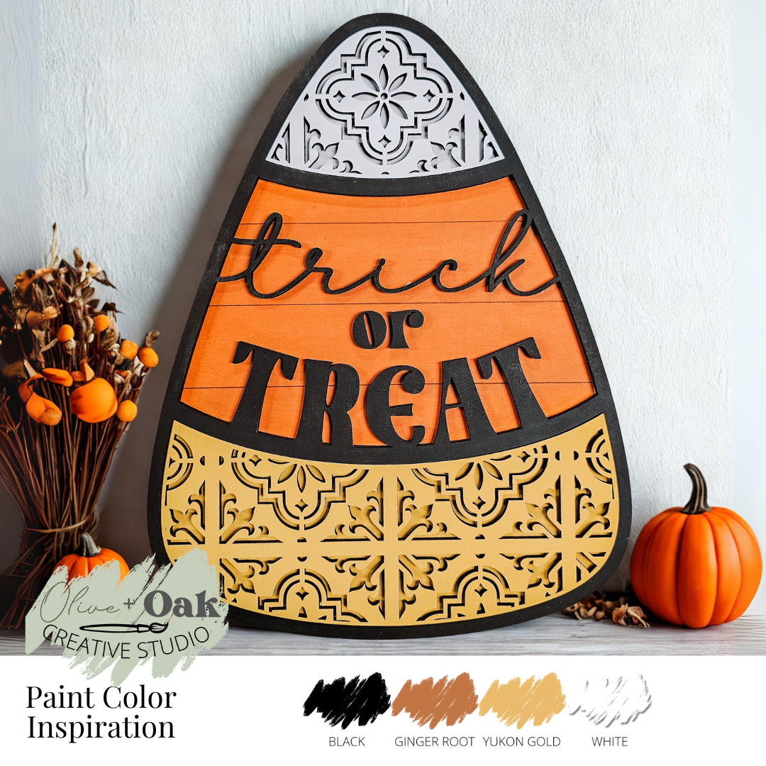 DIY Candy Corn Door Hanger
