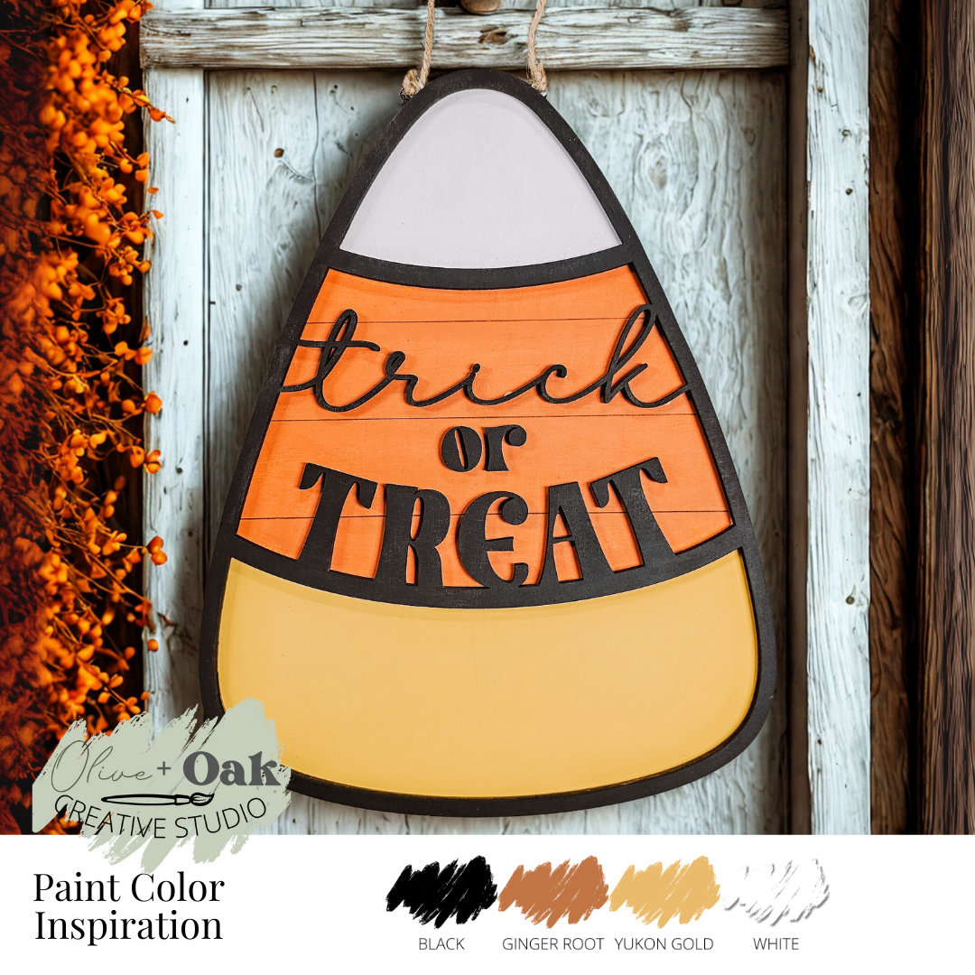 DIY Candy Corn Door Hanger