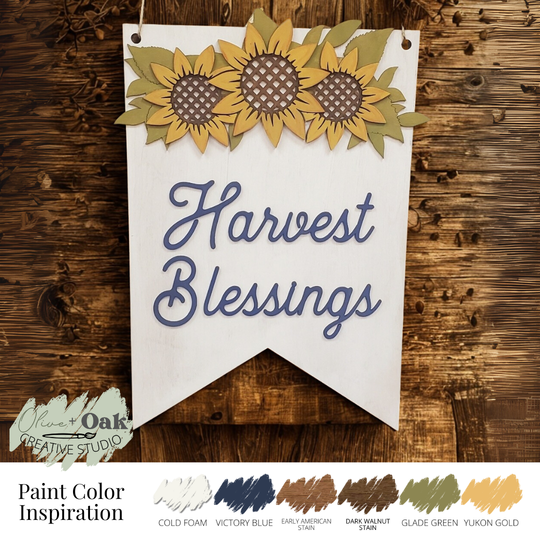DIY Harvest Blessings Wall Hanger