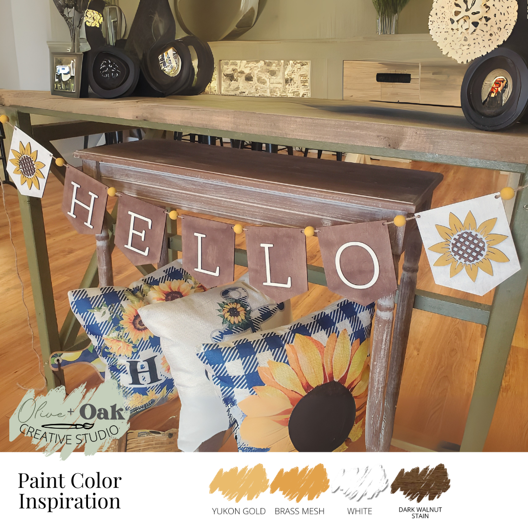 DIY Hello Sunflower Banner