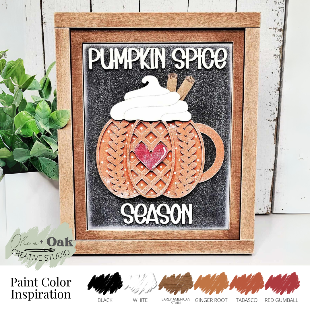 DIY Pumpkin Spice Season Mini Sign *Insert ONLY*
