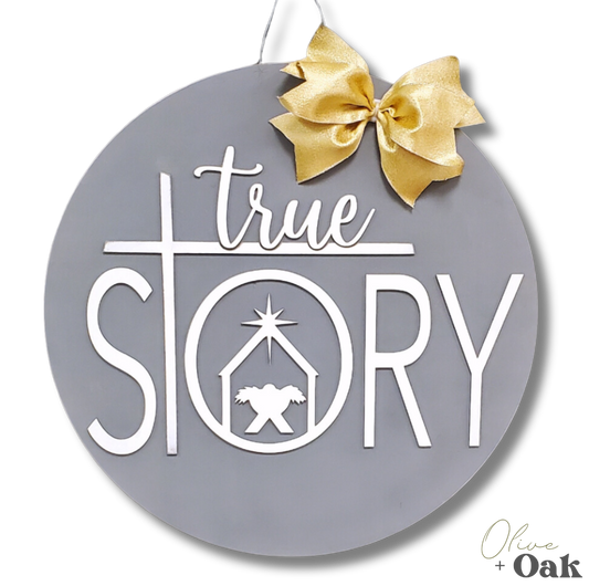 DIY True Story Door Hanger