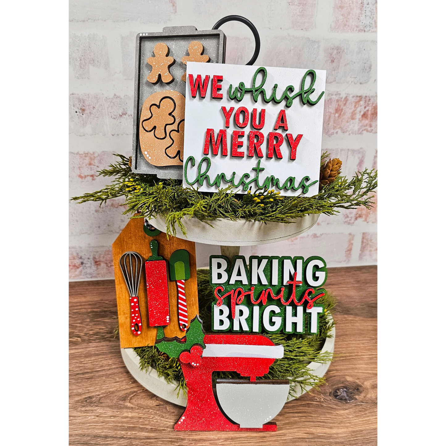 DIY Christmas Baking Tier Tray Set