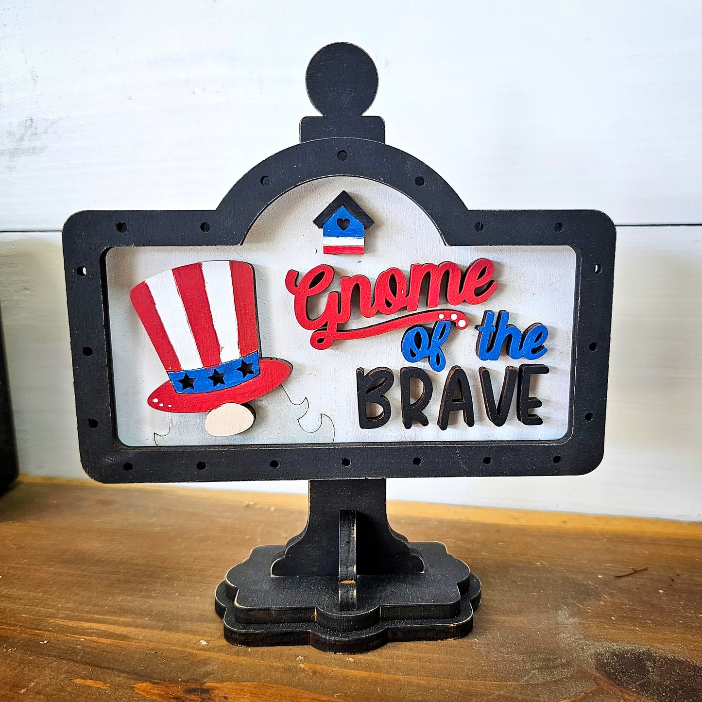 DIY Gnome of the Brave Mini Stand Sign *Insert ONLY*