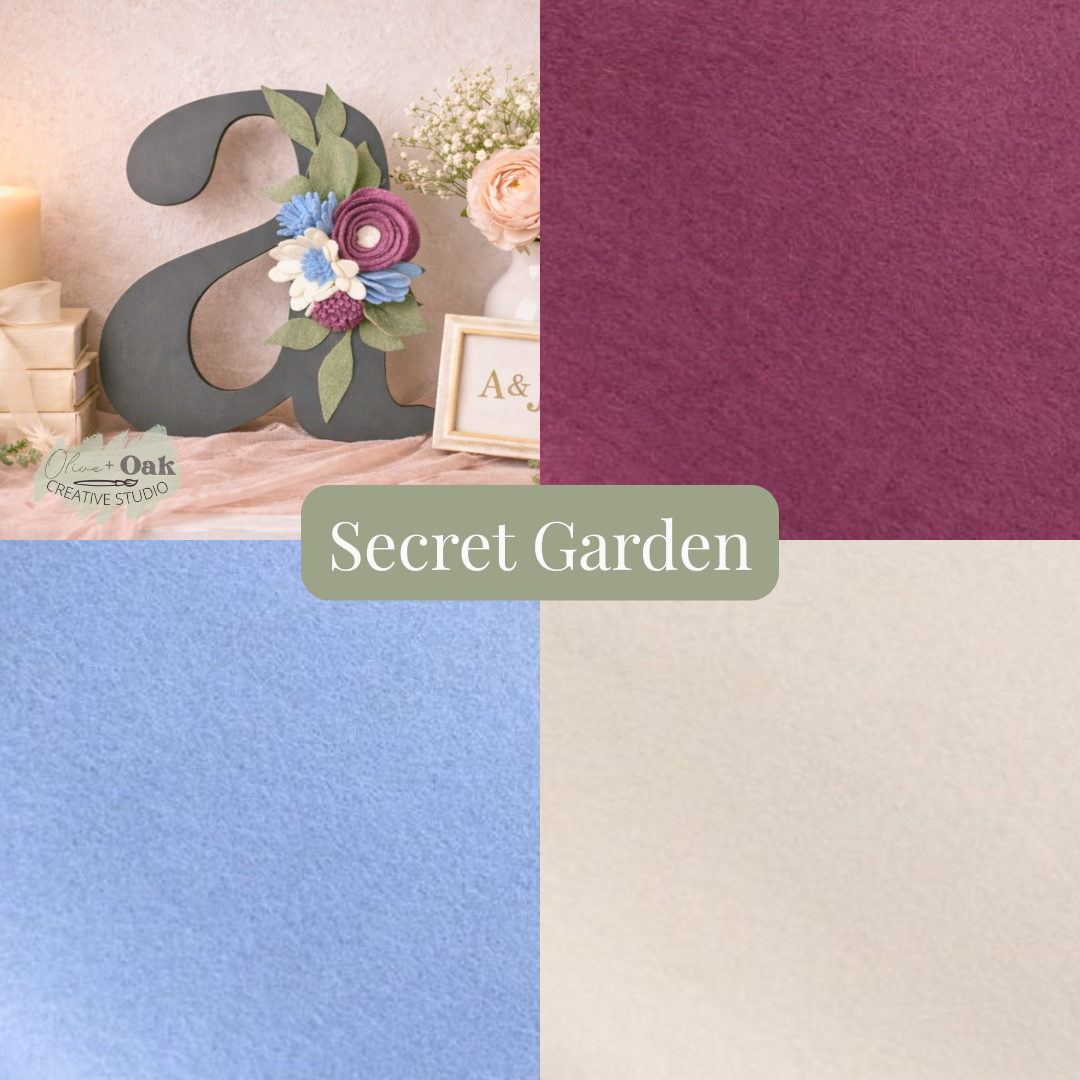 DIY Secret Garden Blooming Initials Kit