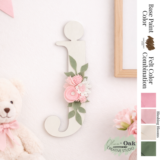 DIY Blushing Blooms Felt Flowers Embellishment Kit