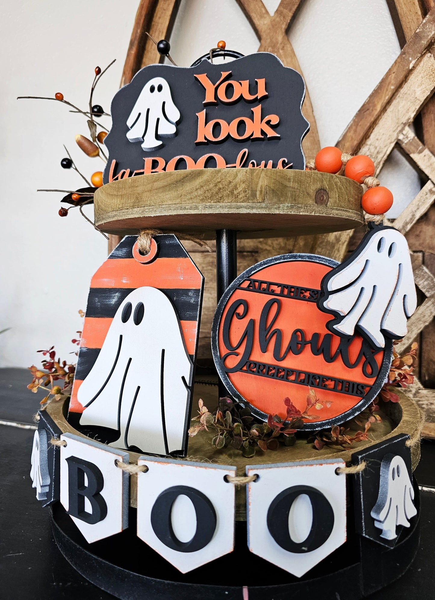DIY Fa-BOO-lous Tier Tray Set
