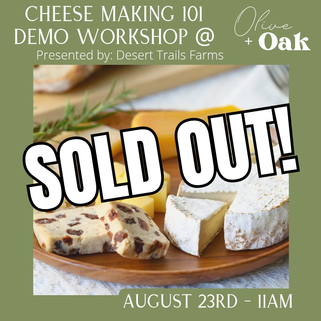 Cheese Making 101 Workshop - August 23rd @ 11am