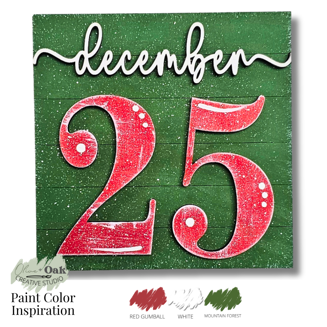 DIY Mini Classic Christmas Square Signs *Inserts ONLY*