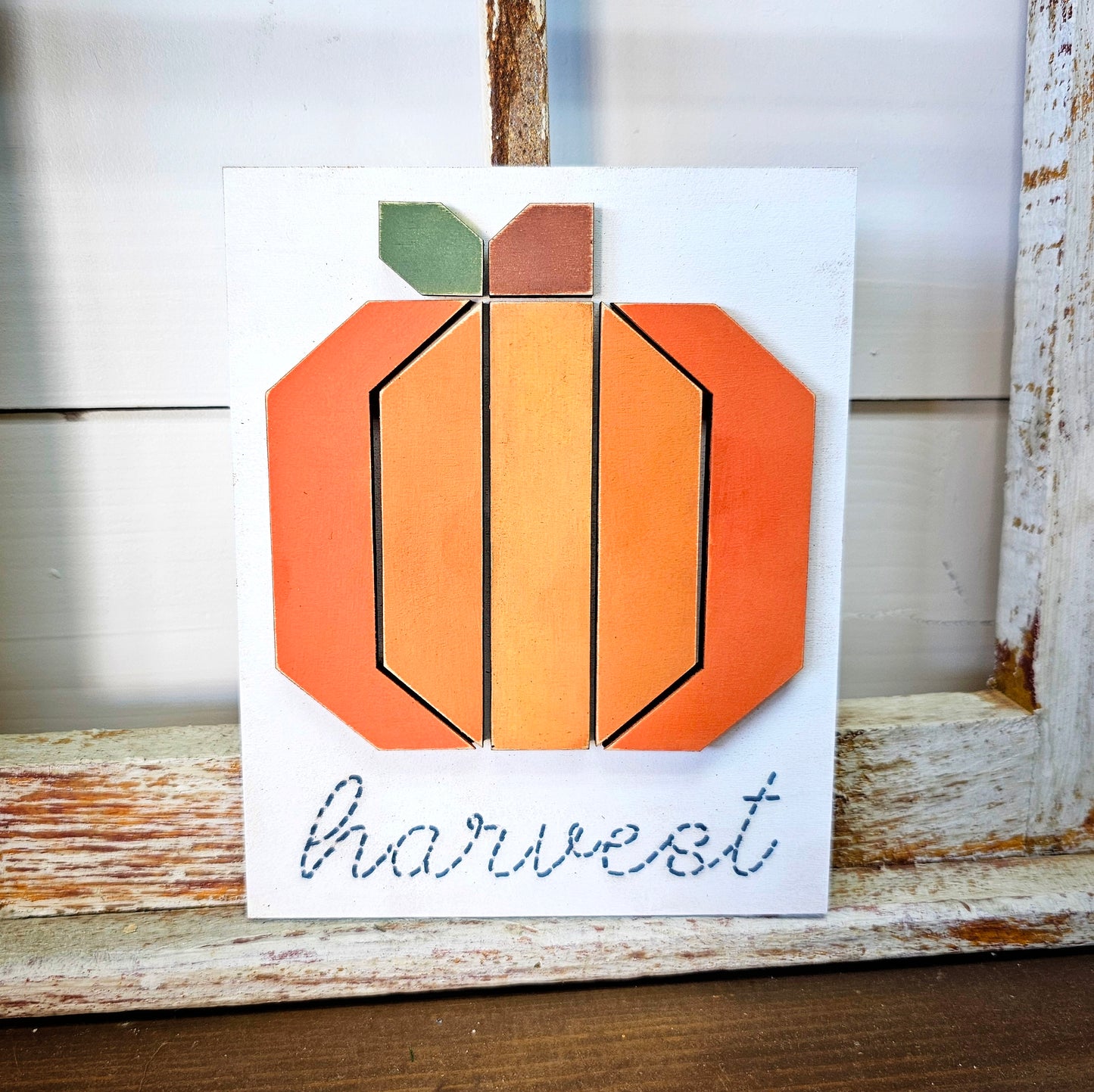 DIY Harvest Pumpkin Mini Sign *Insert ONLY*