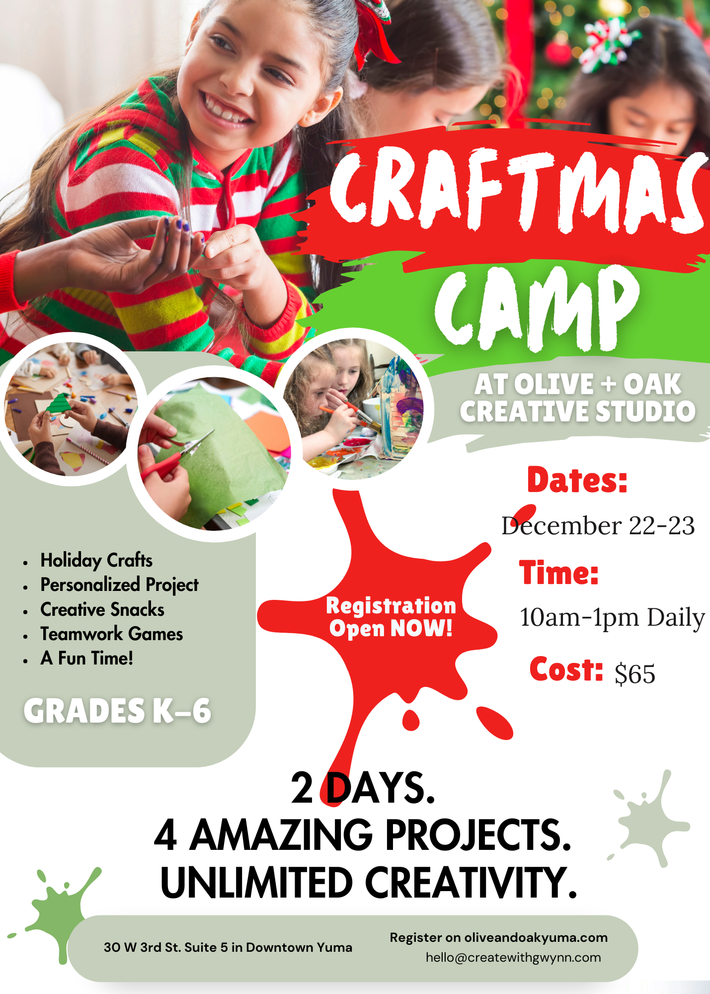 2025 Craftmas Camp Registration