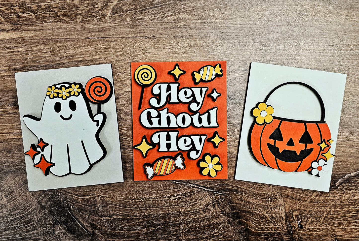 DIY Hey Ghoul Hey Mini Sign *Insert ONLY*