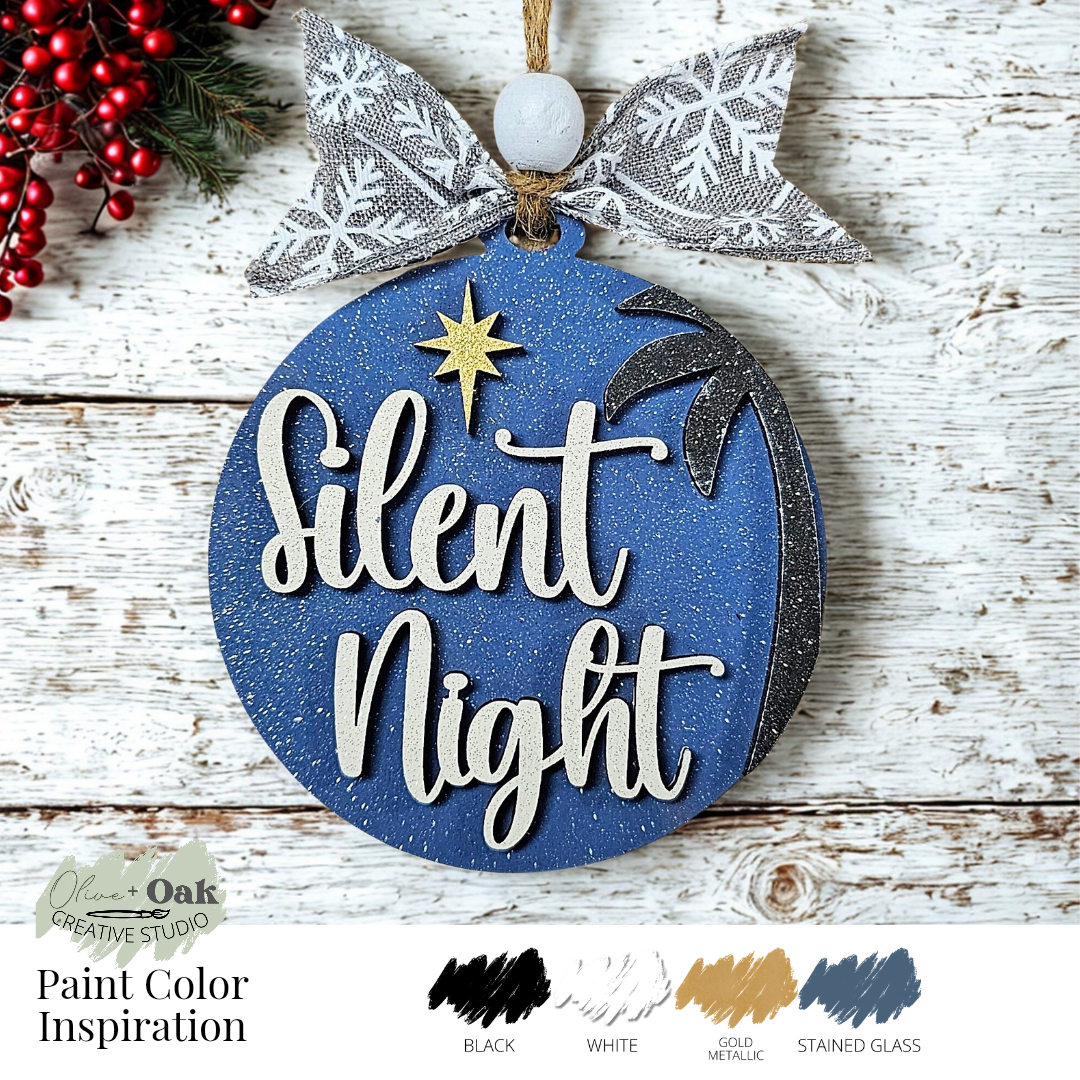 DIY Silent Night Nativity Ornament