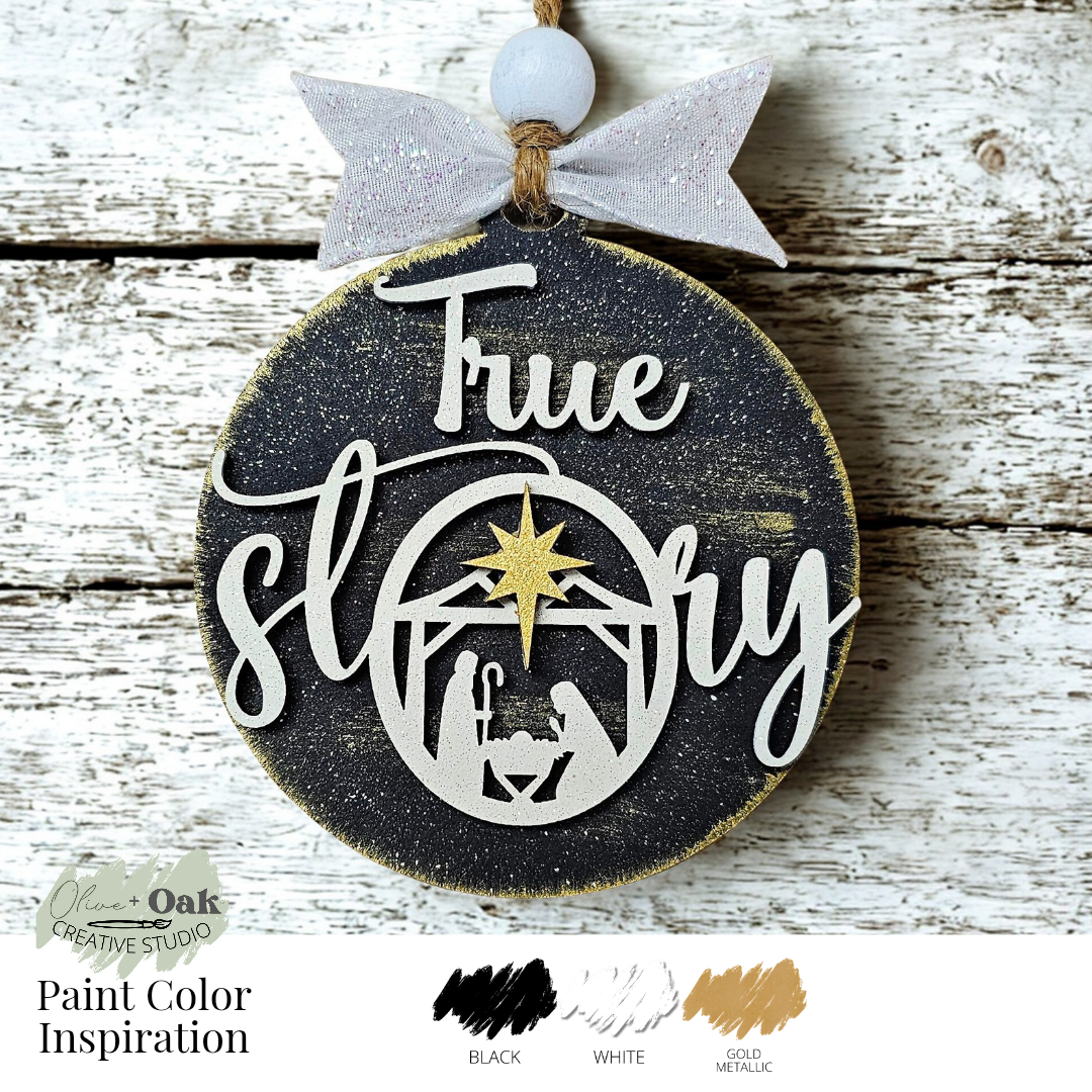 DIY True Story Nativity Ornament