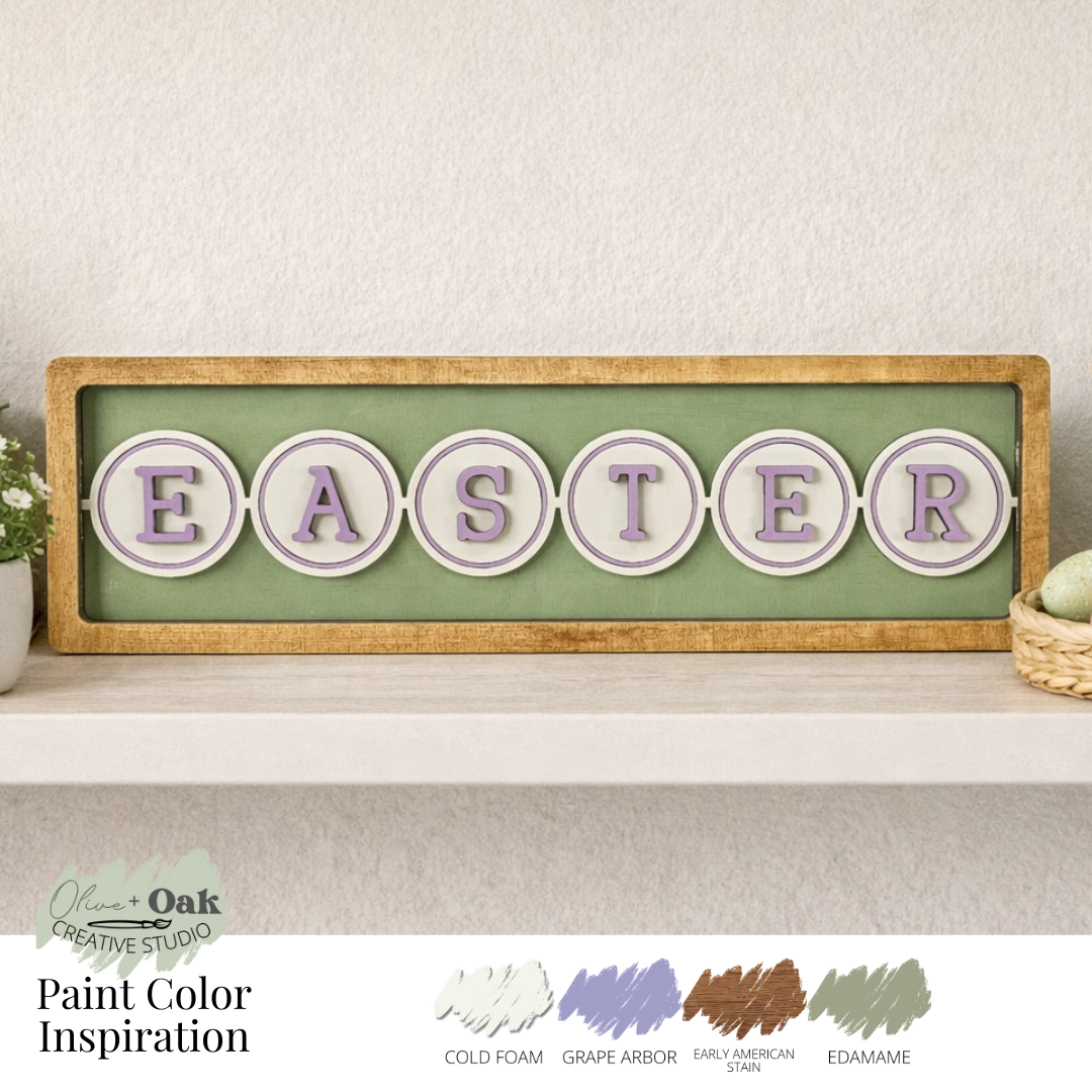 DIY Easter Chunky Shelf Sitter