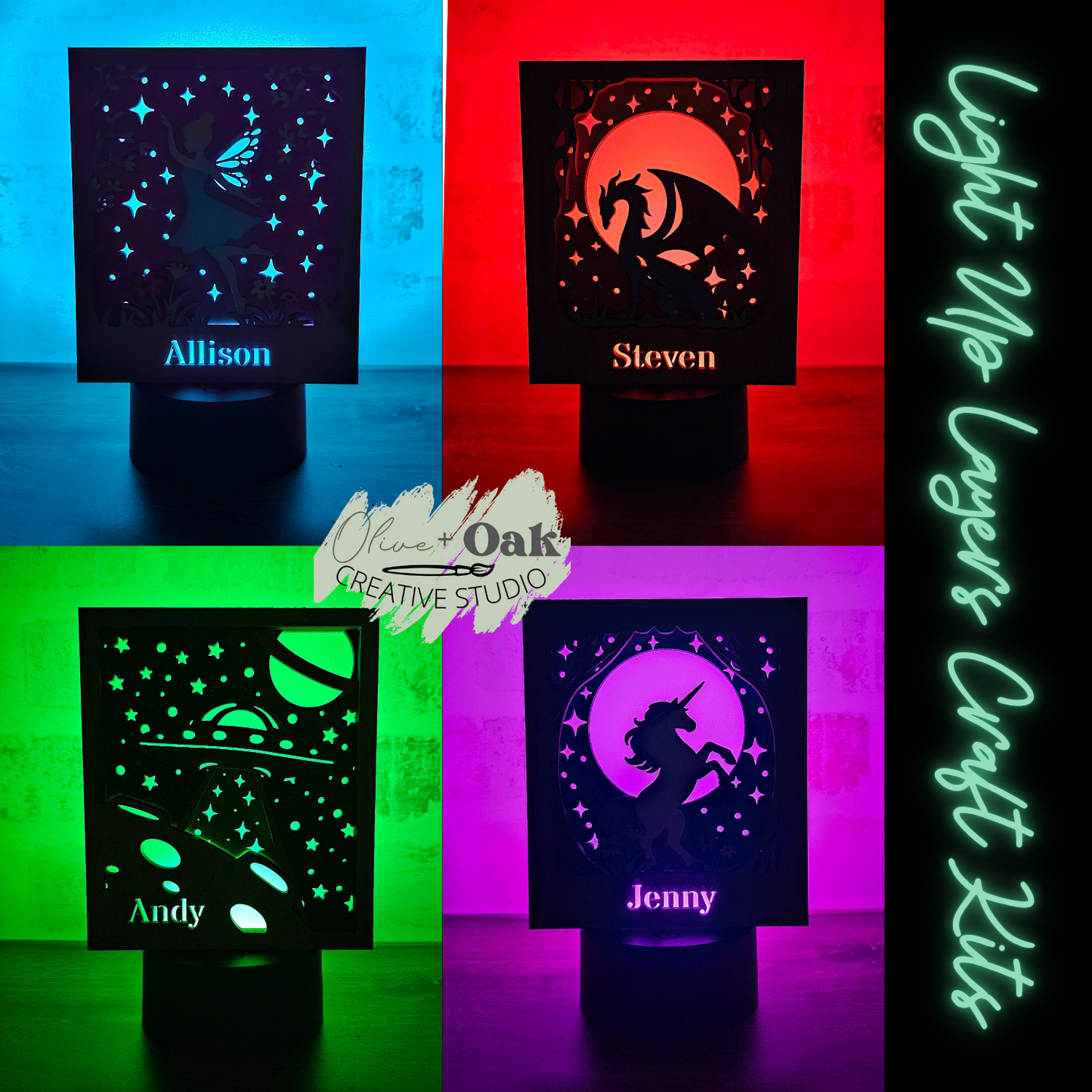 DIY Personalized Light-Up Sign Kit