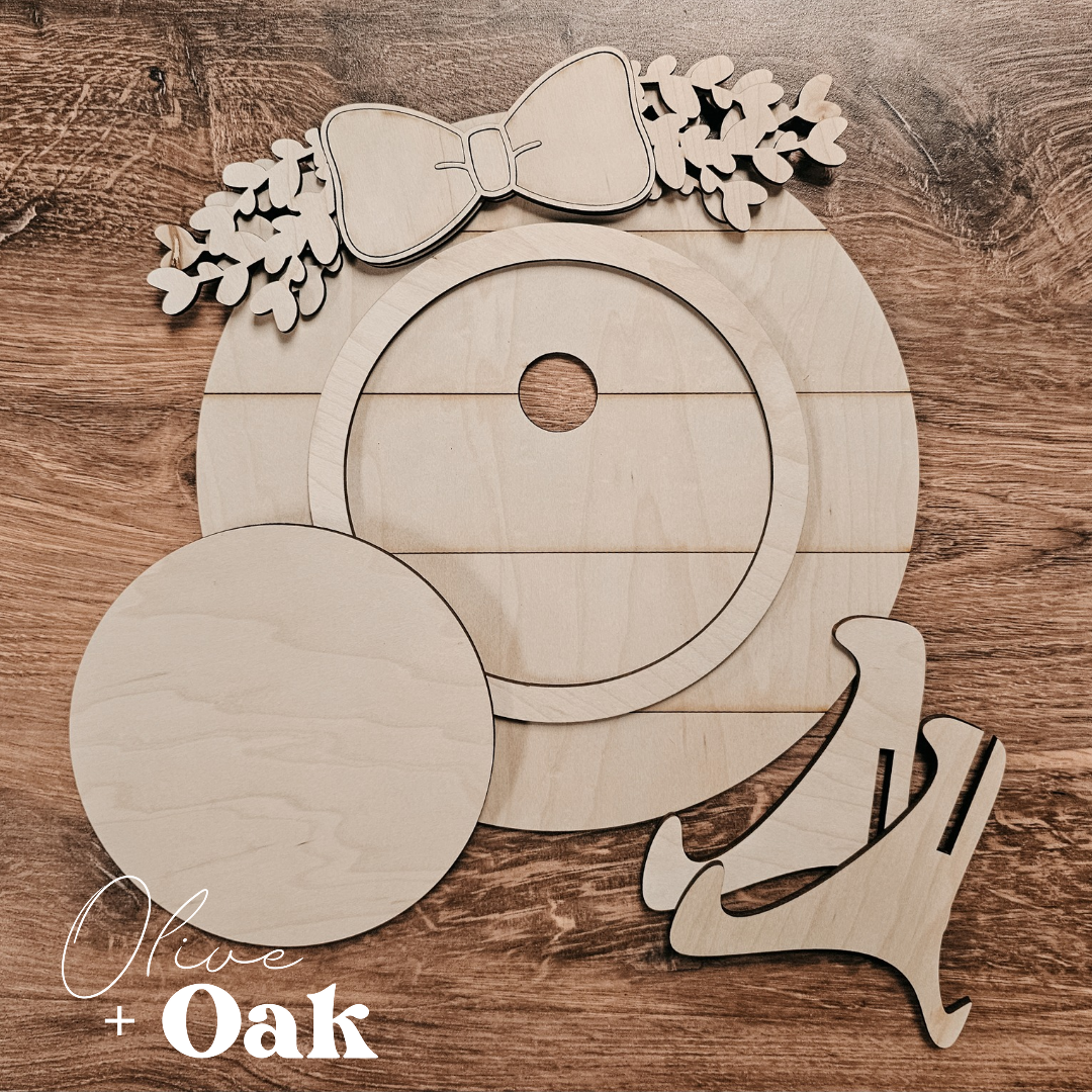 DIY Interchangeable Shiplap Round Base Kit