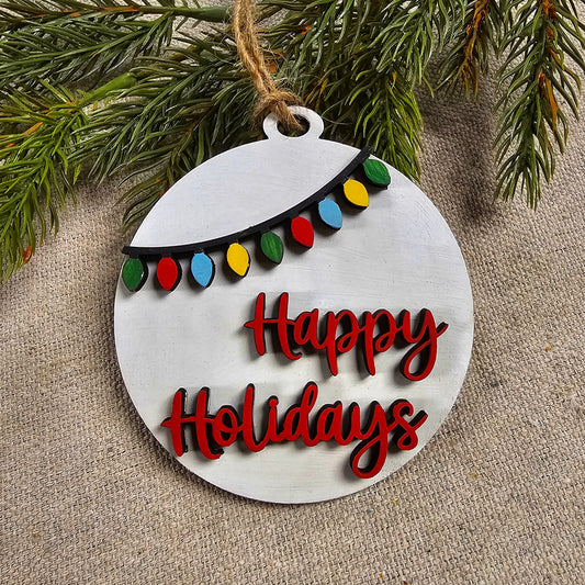 DIY Kit Happy Holidays Ornament