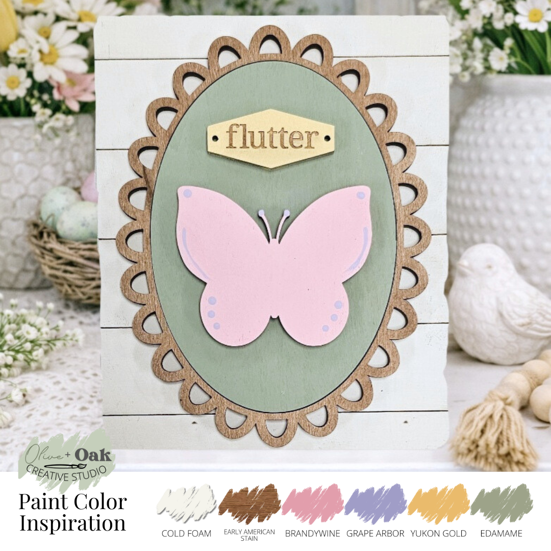 DIY Flutter Butterfly Mini Sign *Insert ONLY*