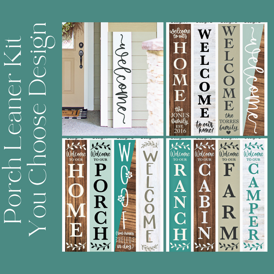 DIY Porch Leaner - Seasonal - You Choose Design