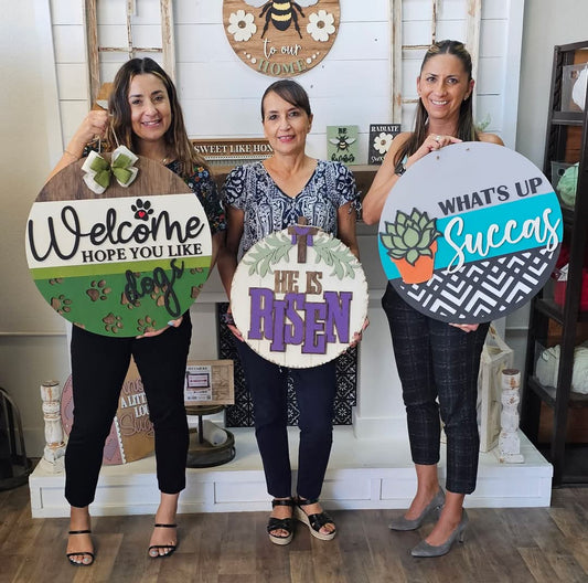 DIY What's Up Succas Door Hanger