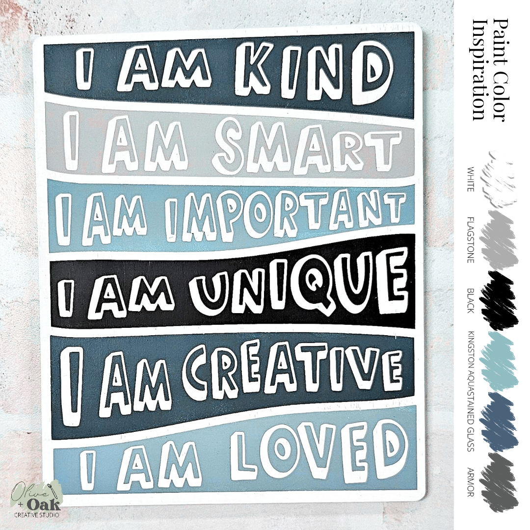 DIY I Am Bold Affirmations Sign