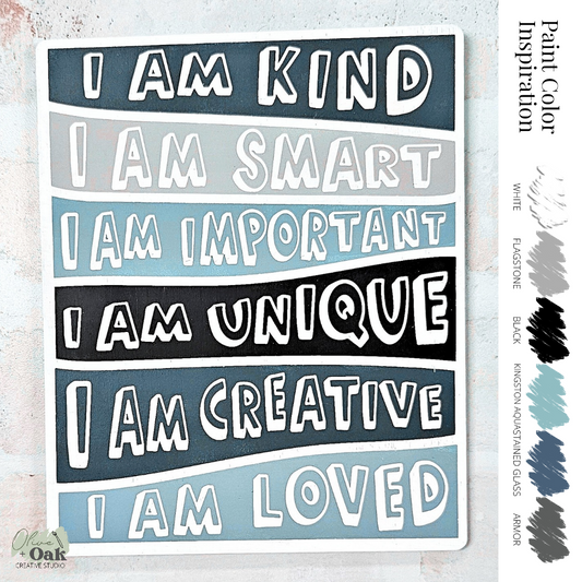 DIY I Am Bold Affirmations Sign