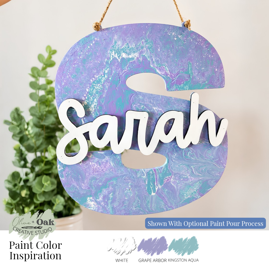 Personalized Initial Youth Wall Hanger