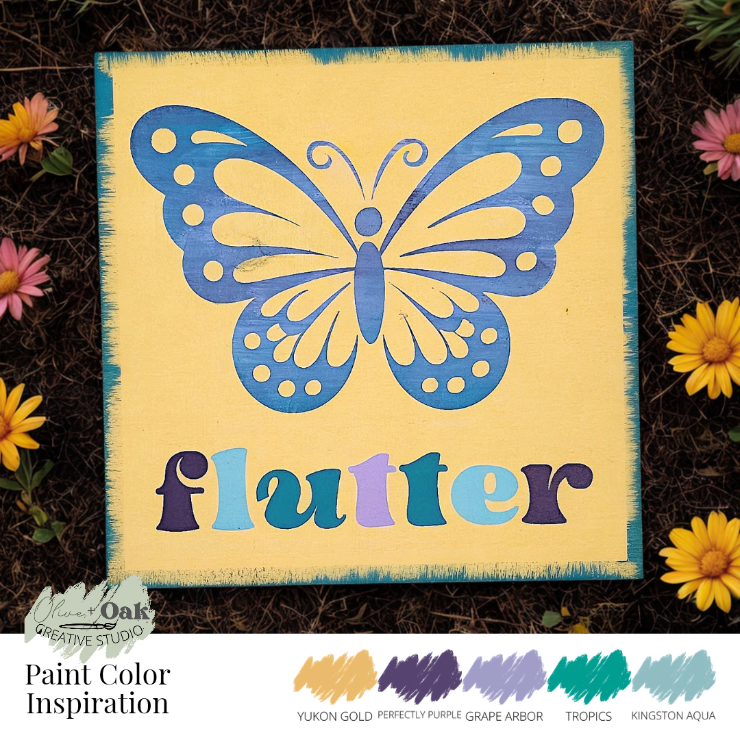 DIY Butterfly Flutter Sign
