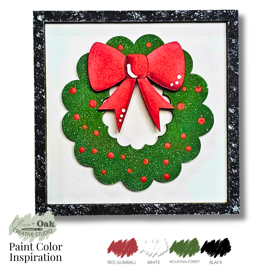DIY Mini Classic Christmas Square Signs *Inserts ONLY*