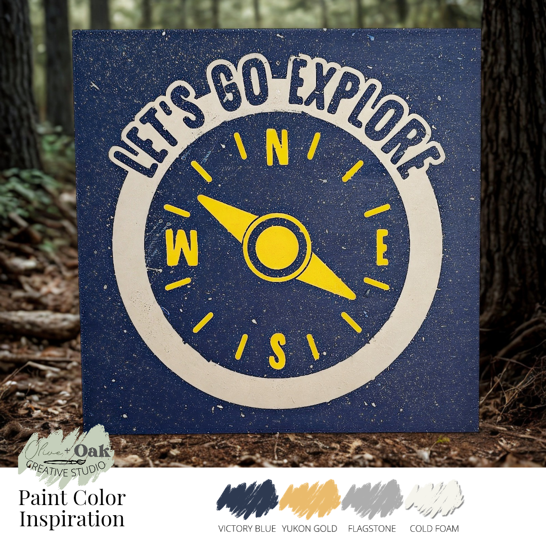 DIY Let's Go Explore Sign