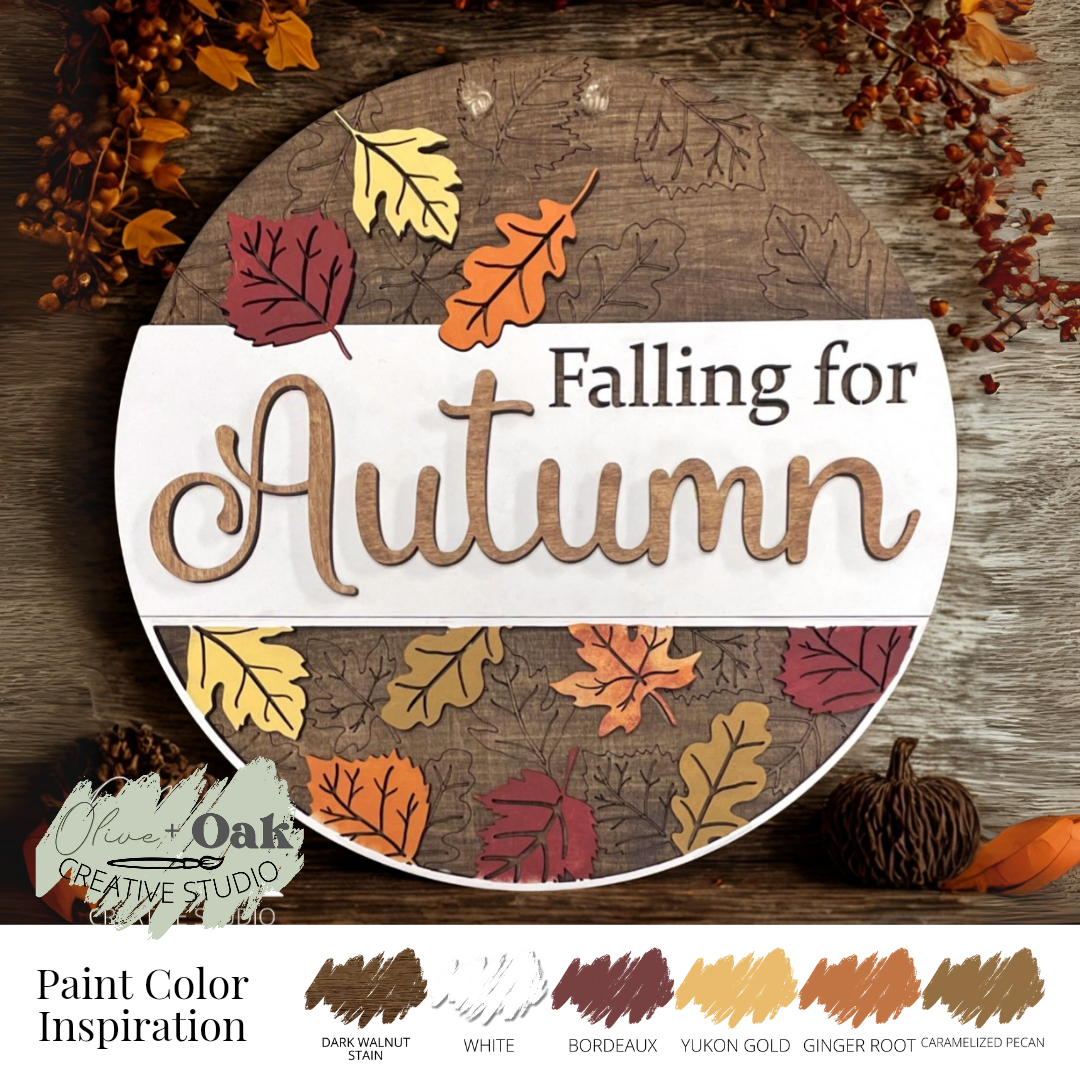 DIY Falling for Autumn Door Hanger