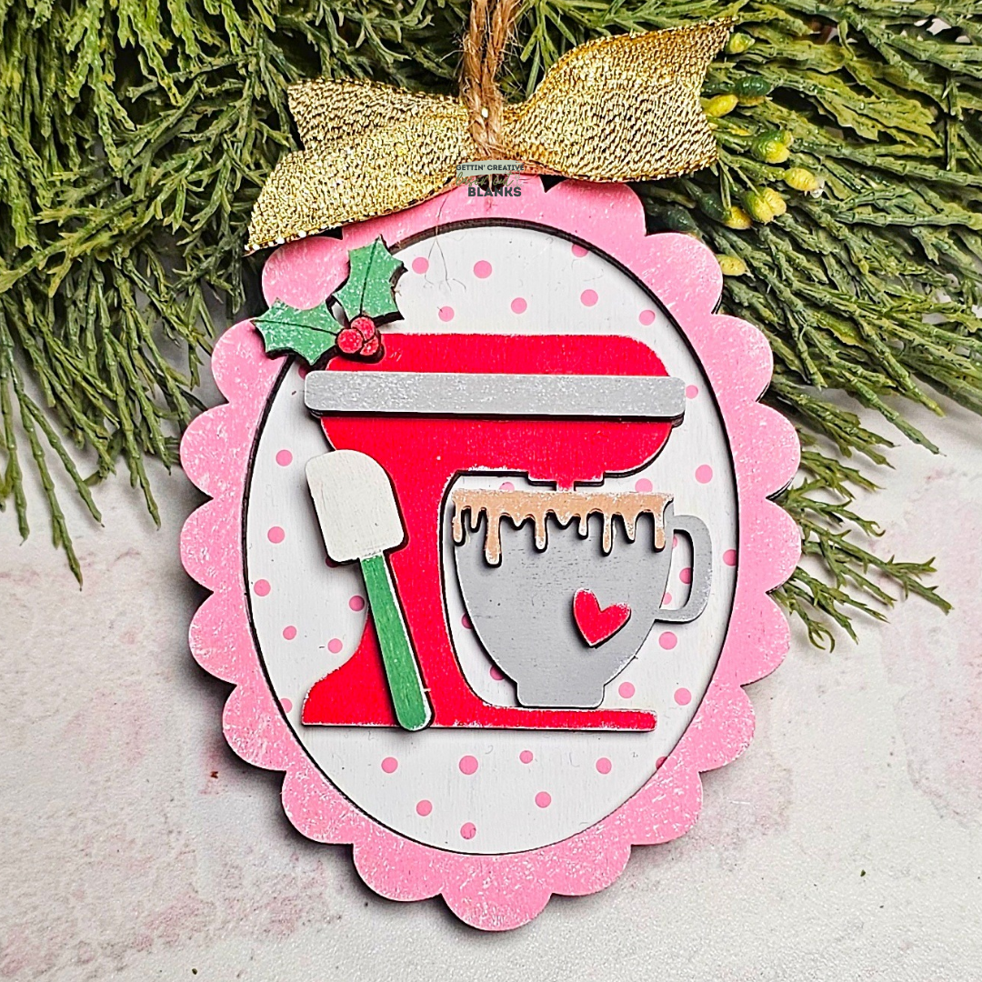 Mixer Oval Ornament Blank