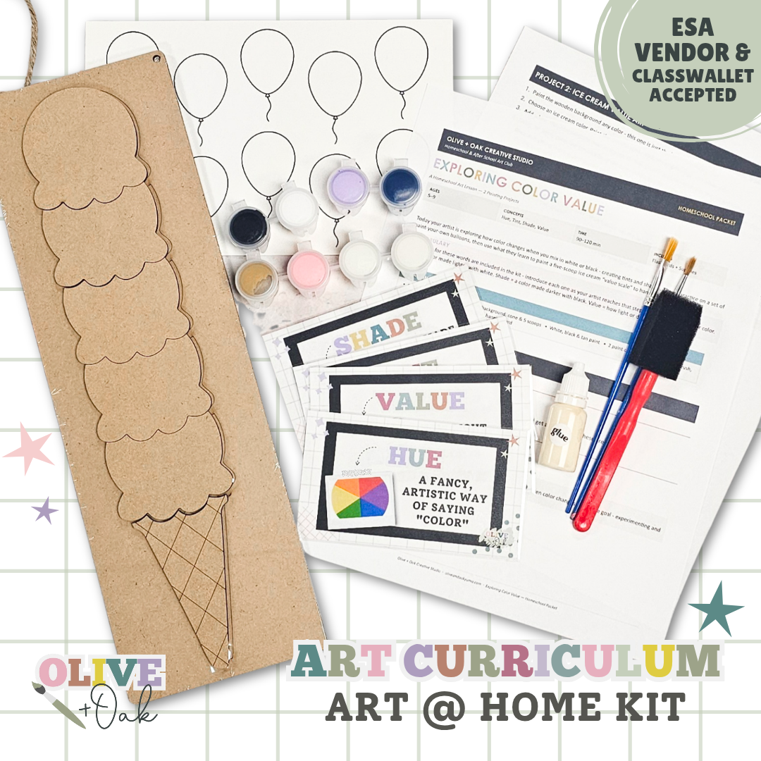 Color Values Art @ Home Curriculum Kit