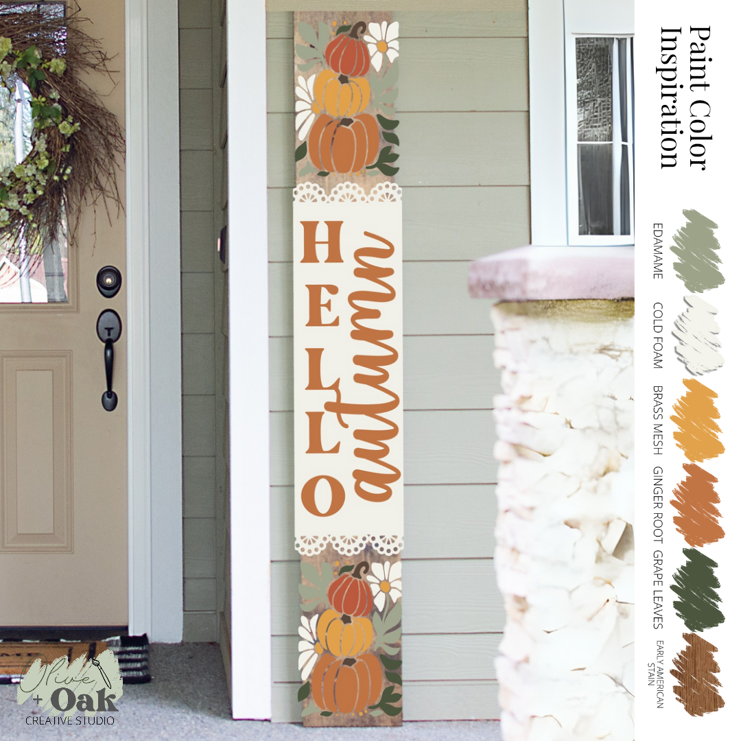 DIY Hello Autumn Boho 5' Porch Sign