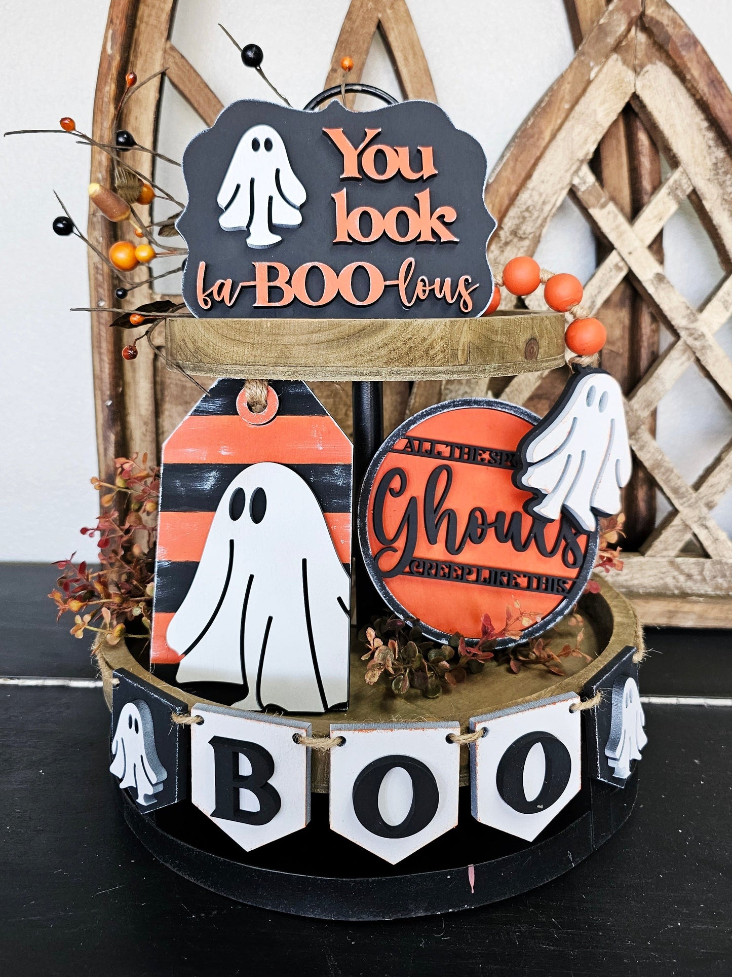 DIY Fa-BOO-lous Tier Tray Set