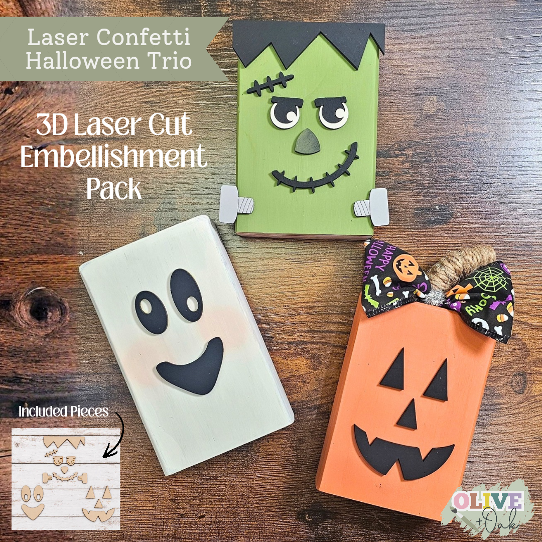 Laser Confetti - Halloween Trio