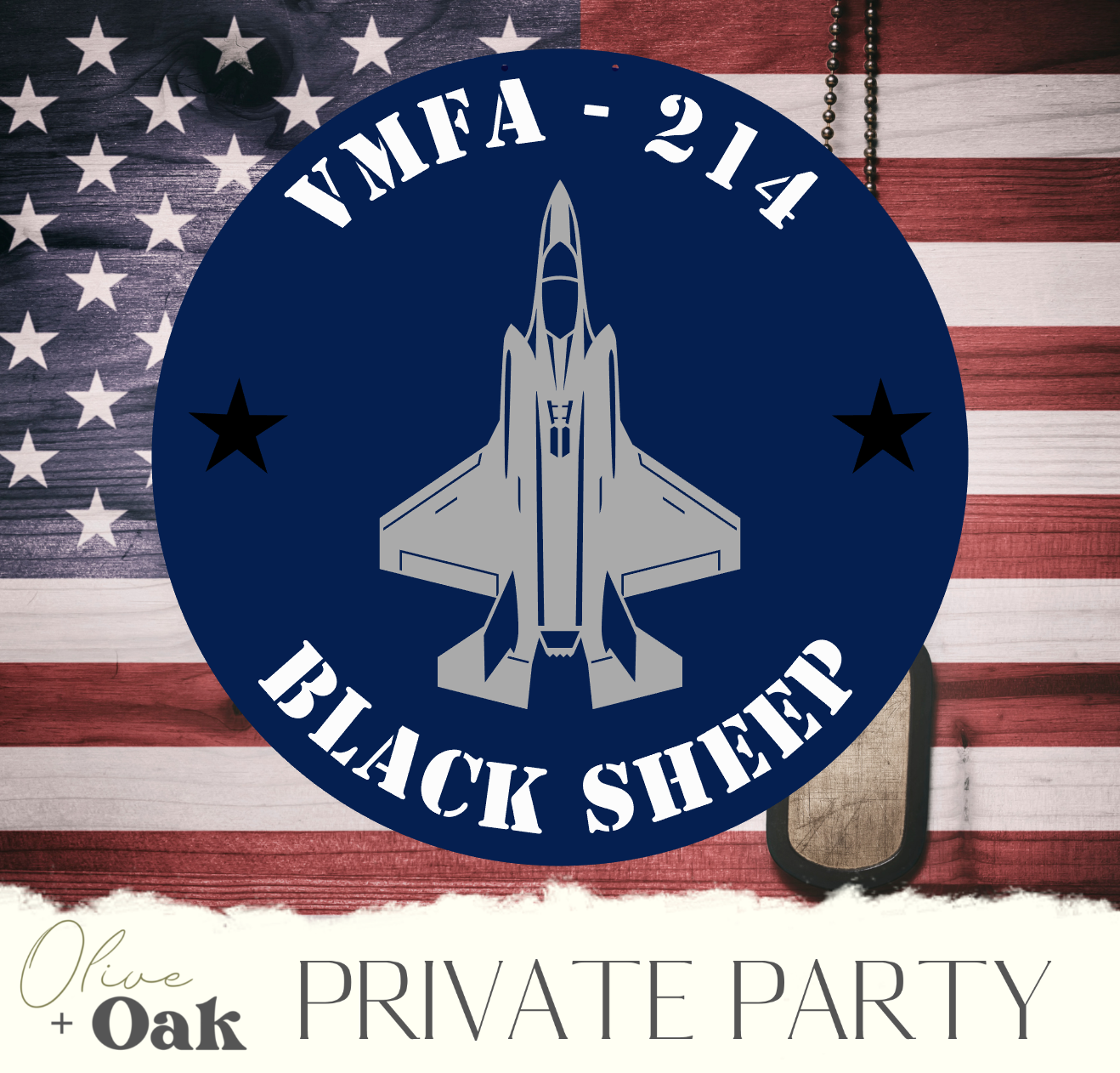 VMFA-214 Door Hanger Design - 18" Design